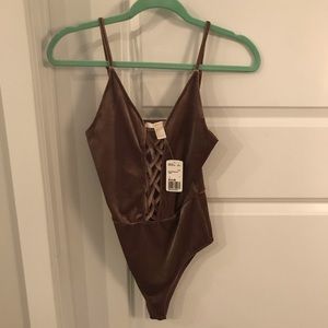 Velvet bodysuit